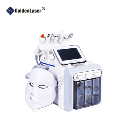 machine faciale de la station thermale 1Mhz à la maison 7 dans 1 H2o2 beauté de station thermale de peau de la bulle rf