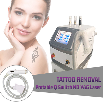 Machine à commutation de Q de beauté de retrait de tatouage de solvant de cheveux de laser de ND Yag de contrat d'OIN 220v de la CE